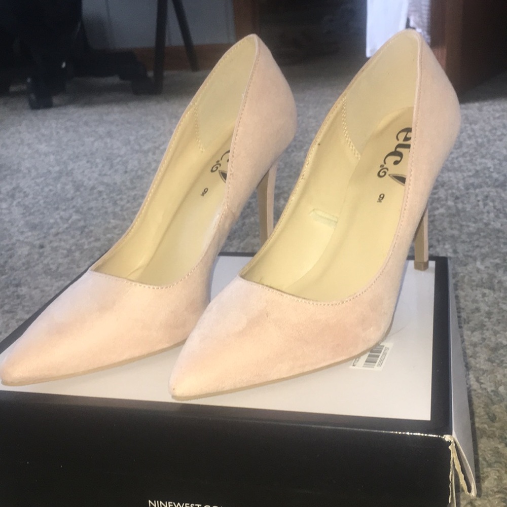 light pink heels size 9 - Picture 1 of 4